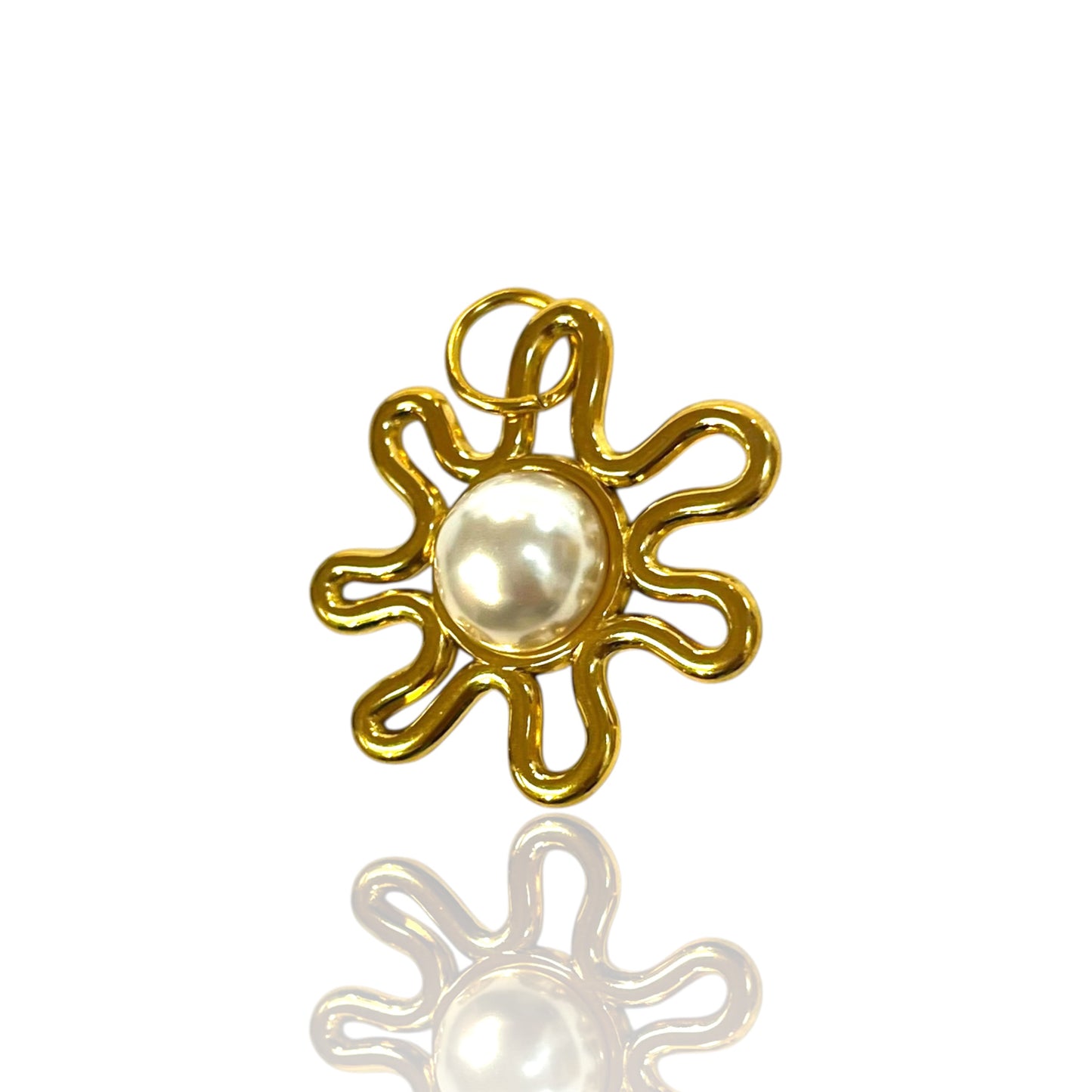 Pearl Sunburst Charm