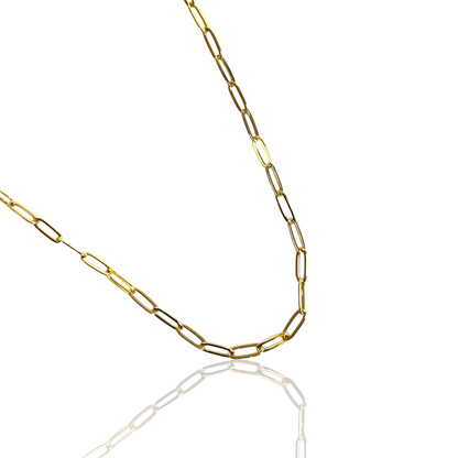 Paperclip Gold Chain