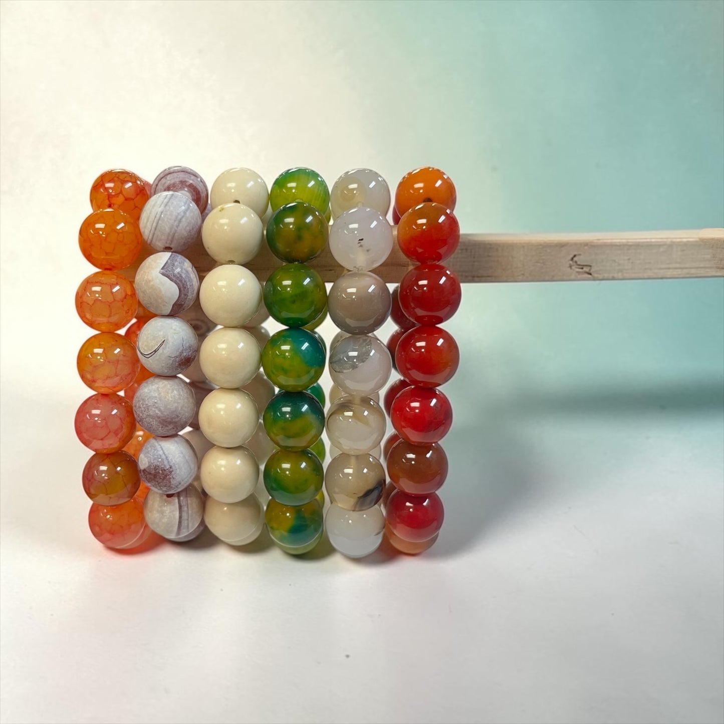 14mm Agate Candy bead bracelets