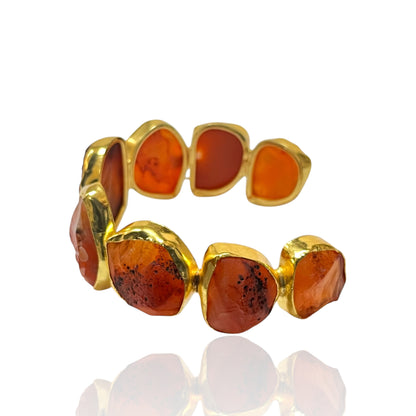 Iris Raw Stone Cuff