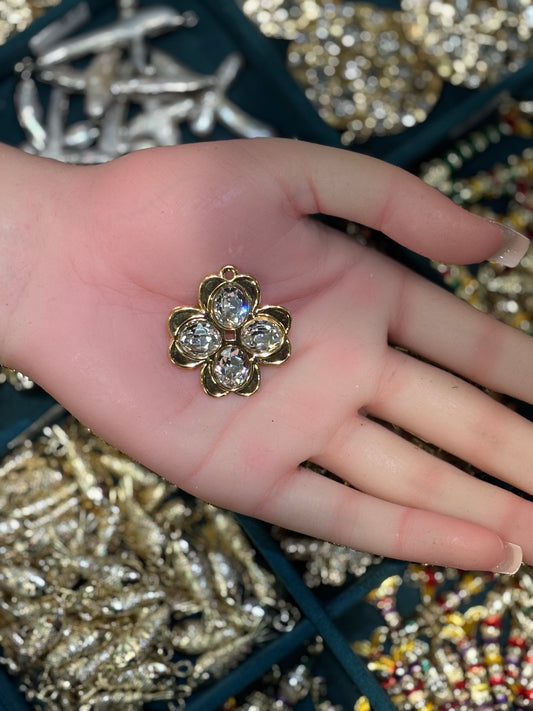 Engraved Bloom Charm