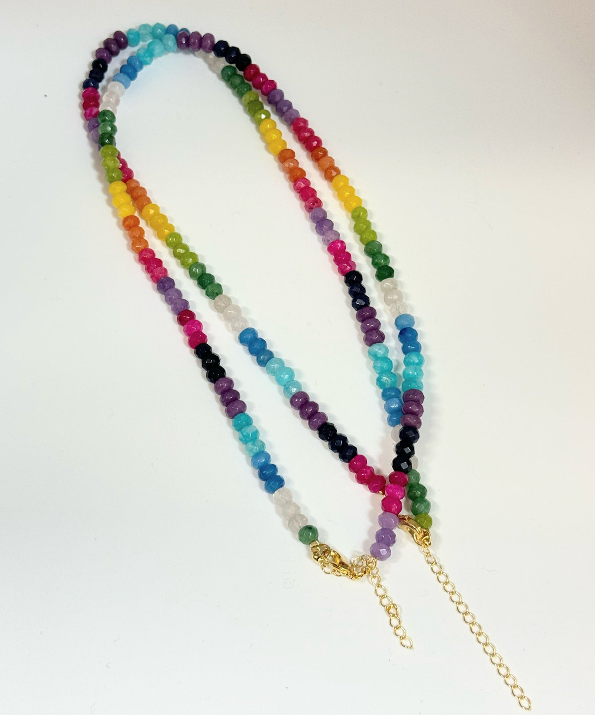 Rainbow Bead Choker