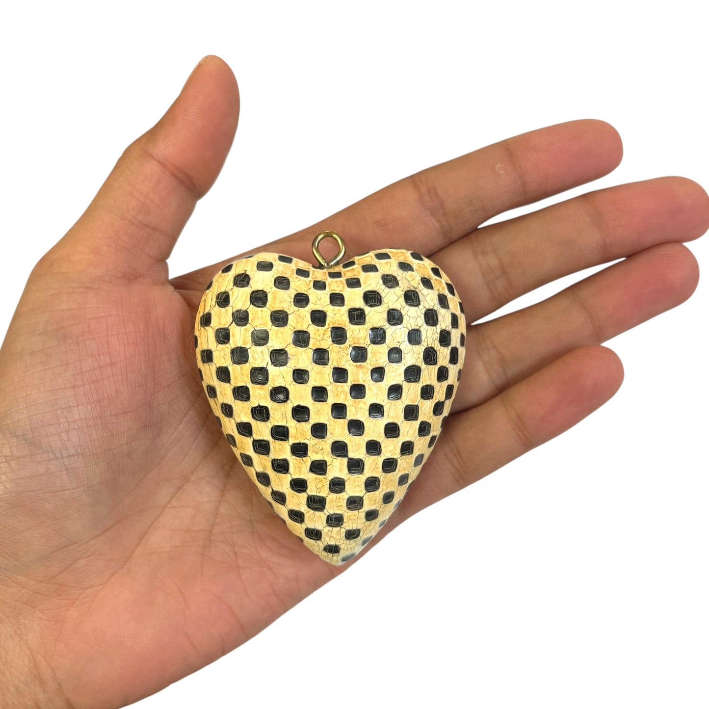 Bone heart Charm