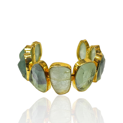 Iris Raw Stone Cuff