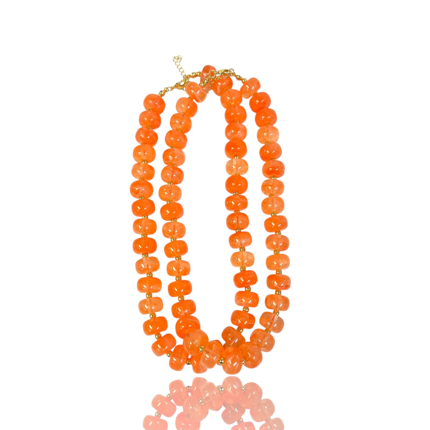 Disk Resin Bead choker