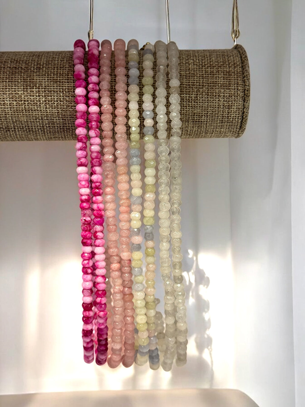 Bead Chokers 6mm Blush Collection