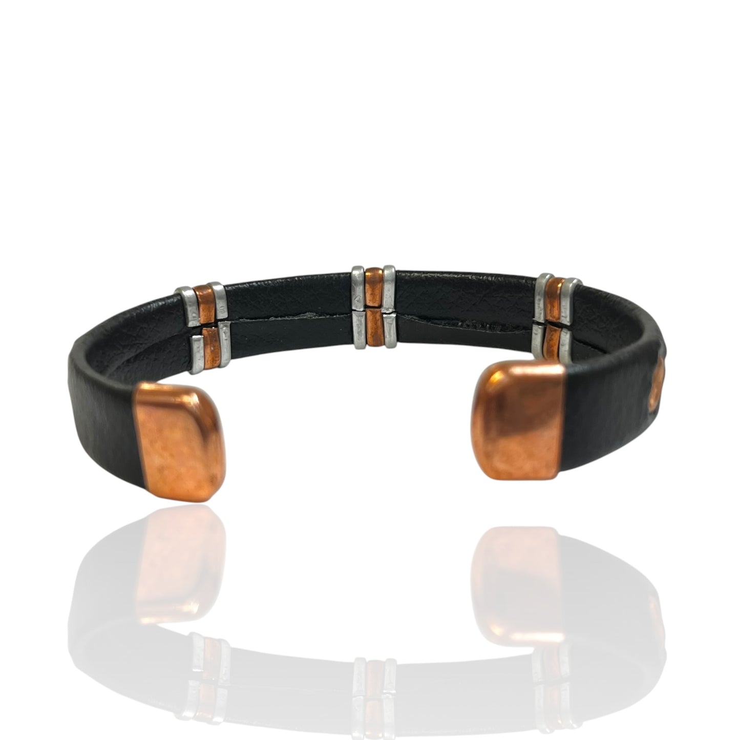 Leather Copper Cuff