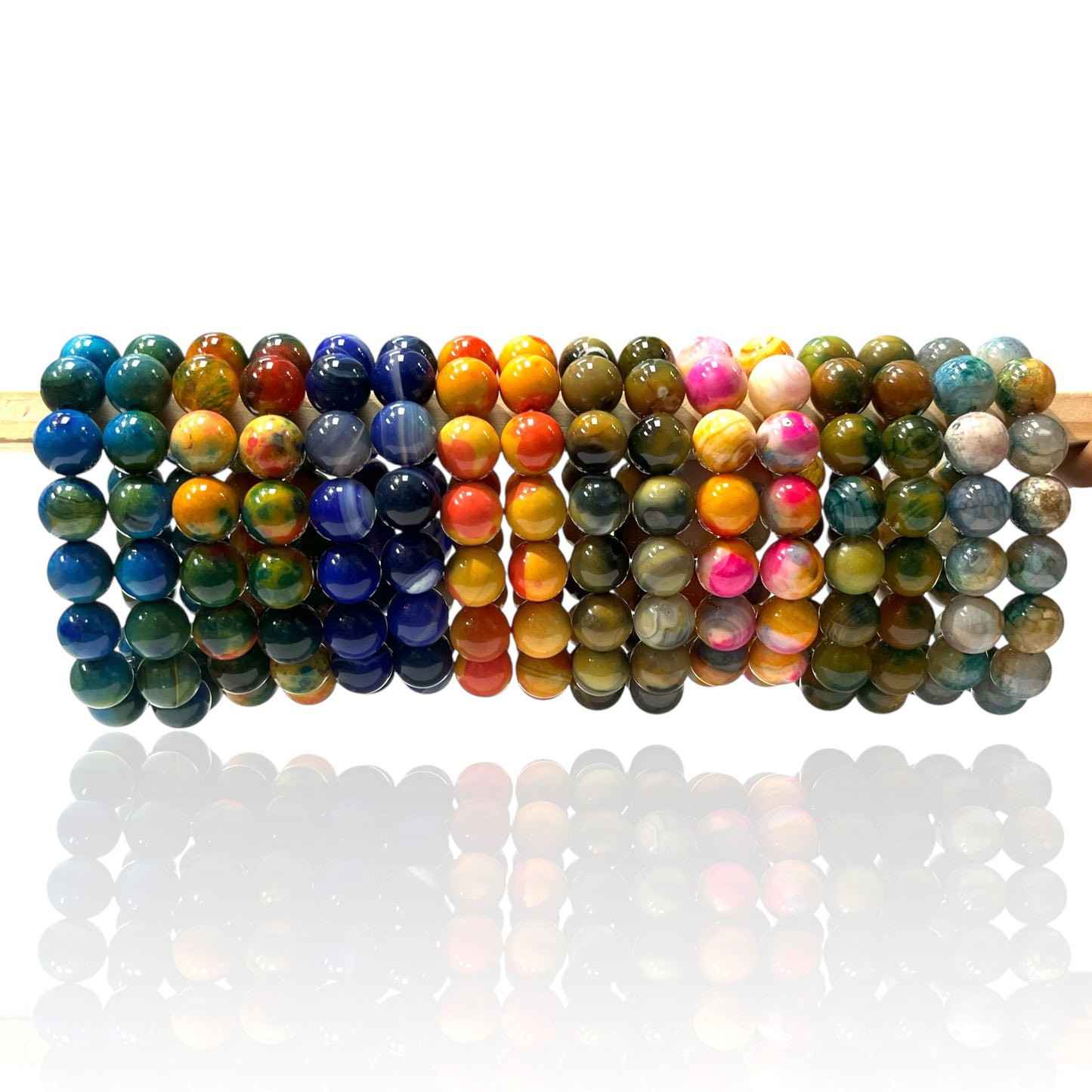 14mm Agate Candy bead bracelets