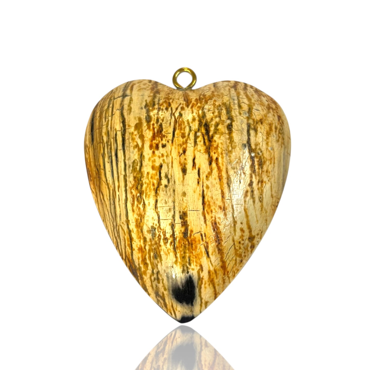 Bone heart Charm