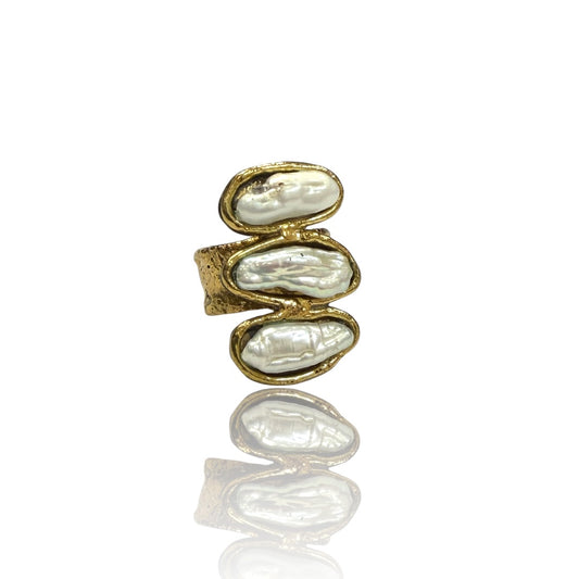 Trinity Pearl Ring