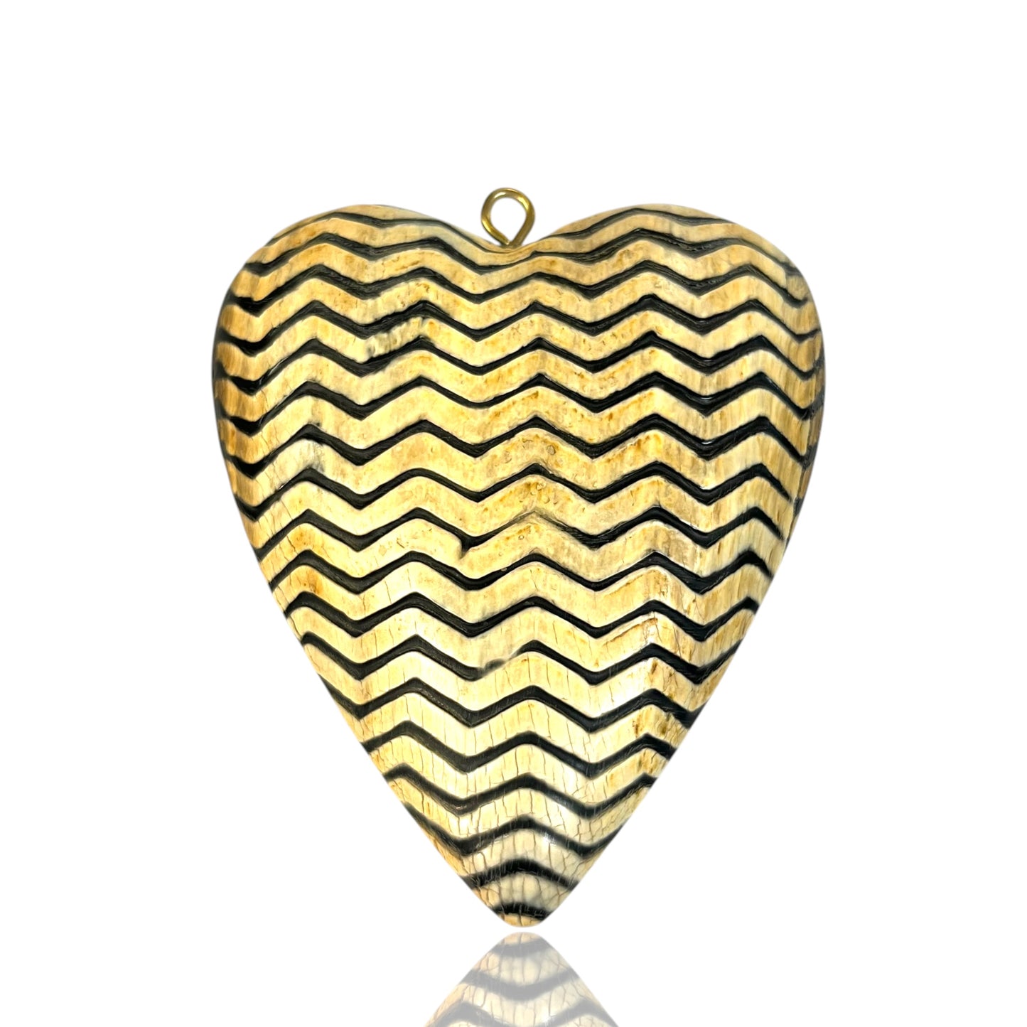 Bone heart Charm