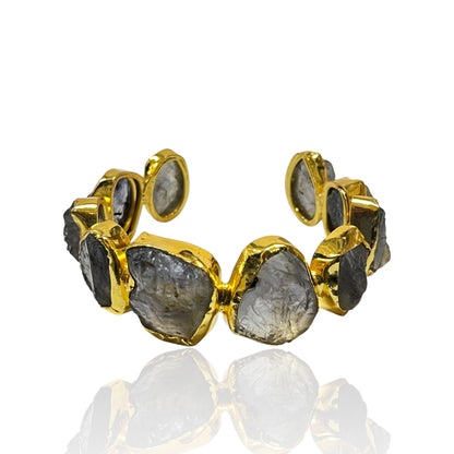Iris Raw Stone Cuff
