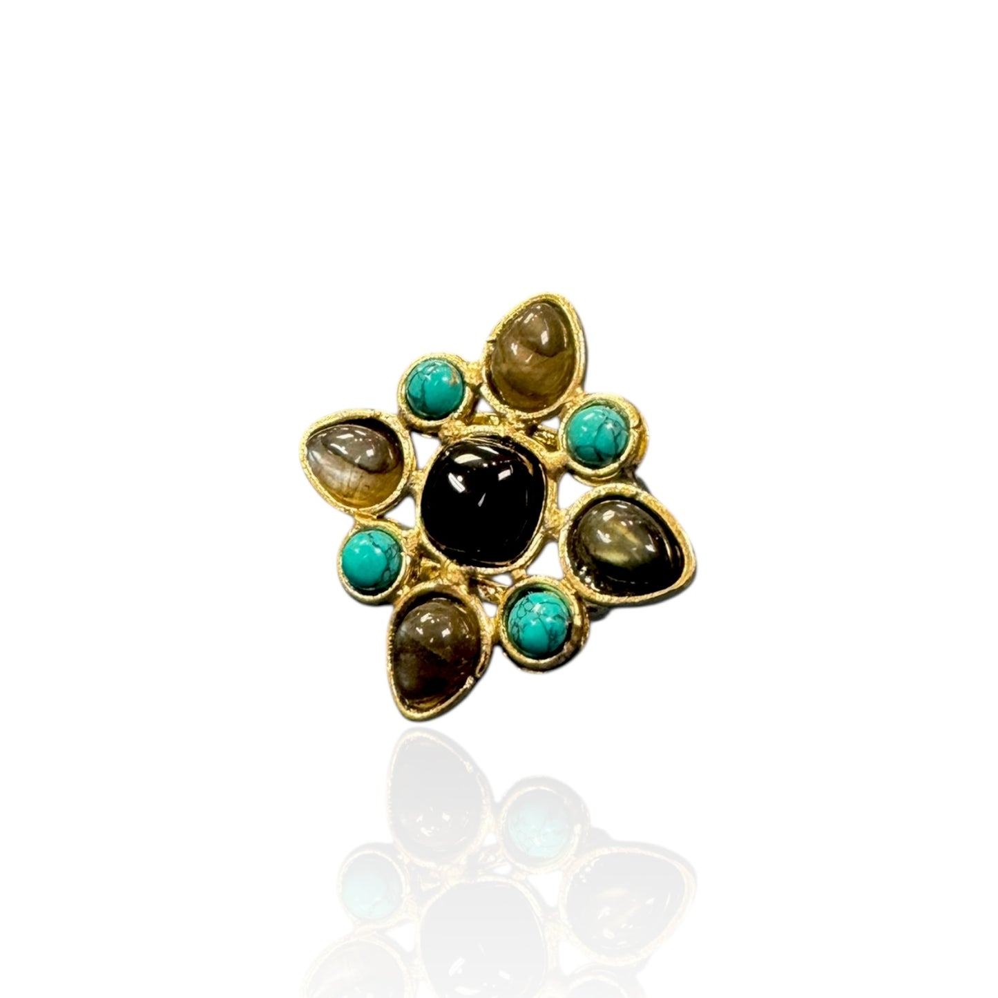 Juniper multi stone ring