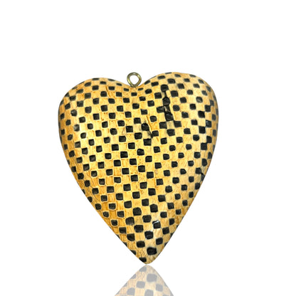 Bone heart Charm