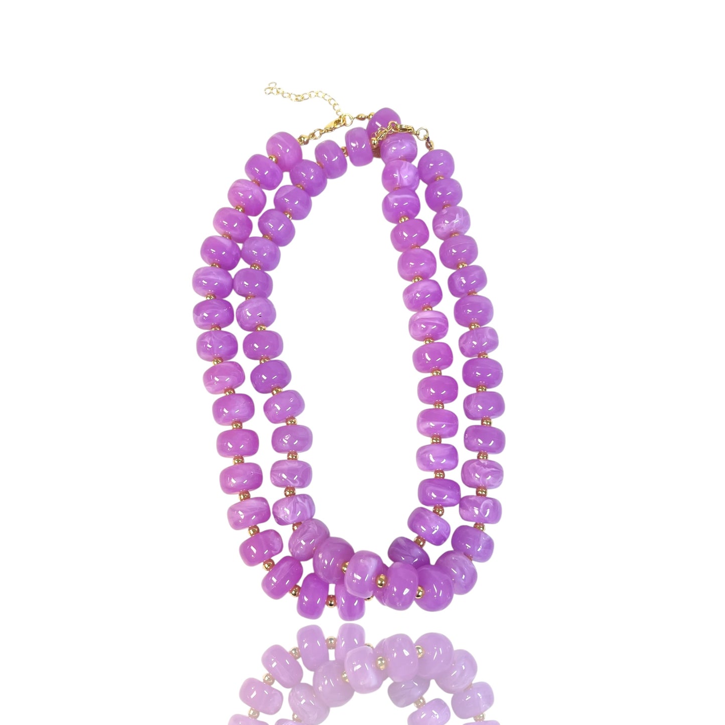Disk Resin Bead choker