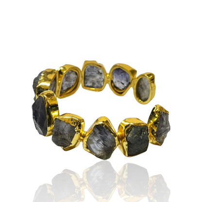 Iris Raw Stone Cuff