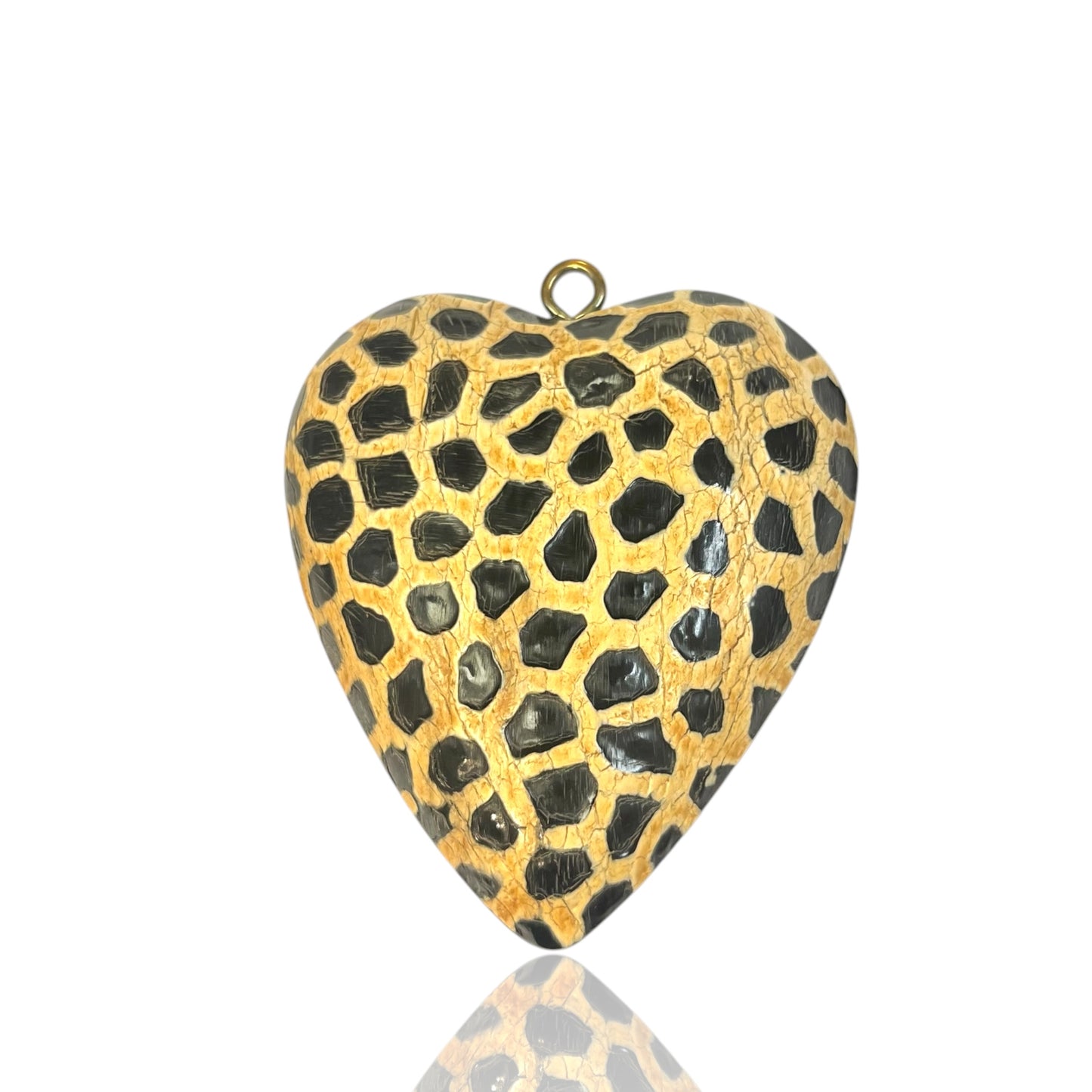 Bone heart Charm