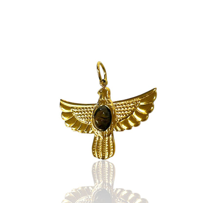 Onyx Eagle Charm