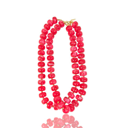 Disk Resin Bead choker