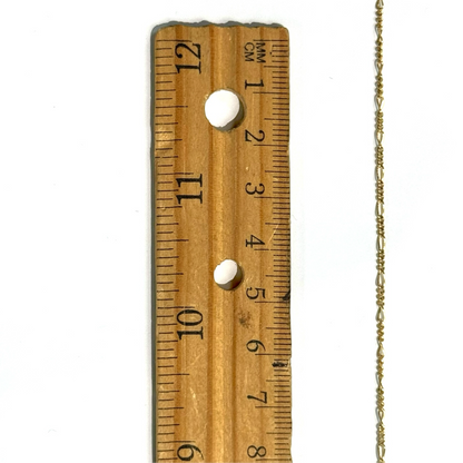 Gold Filled Figaro Chain with short circles