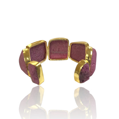 Iris Raw Stone Cuff