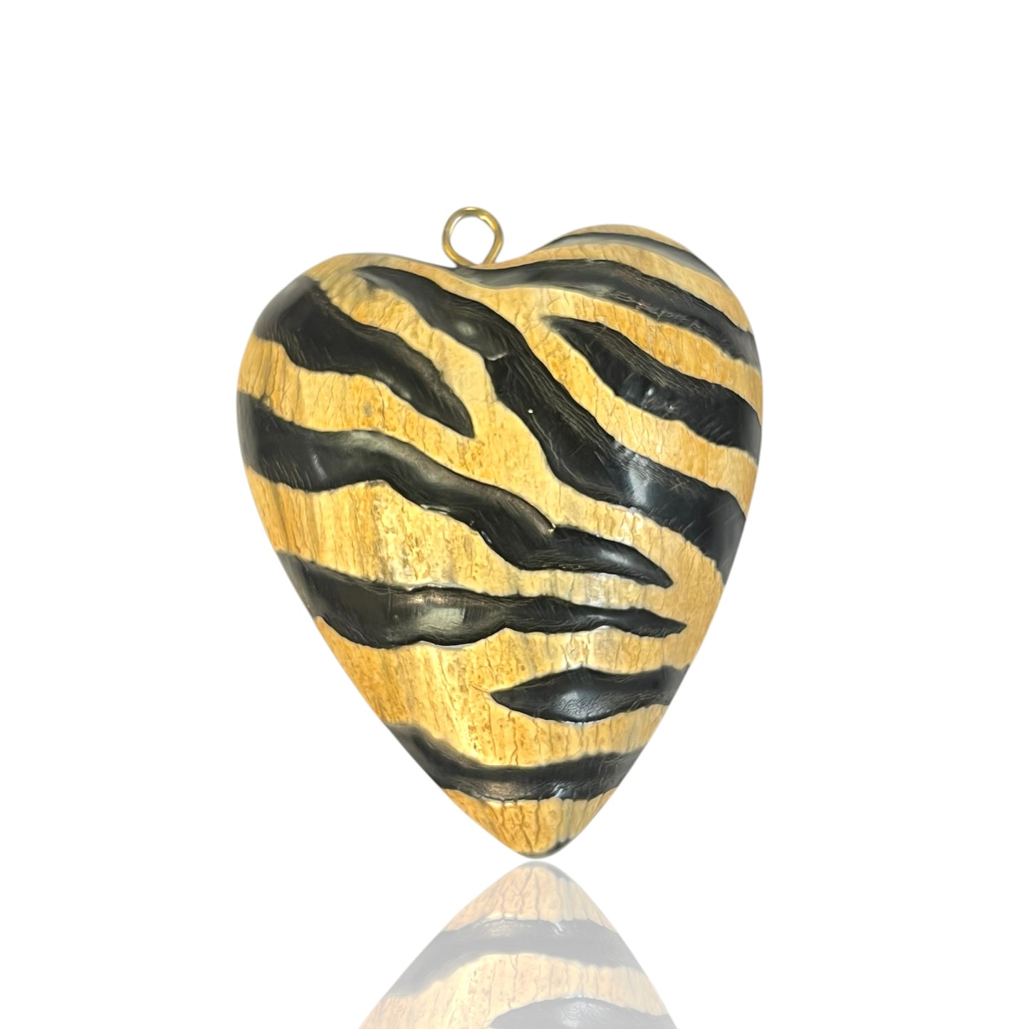 Bone heart Charm