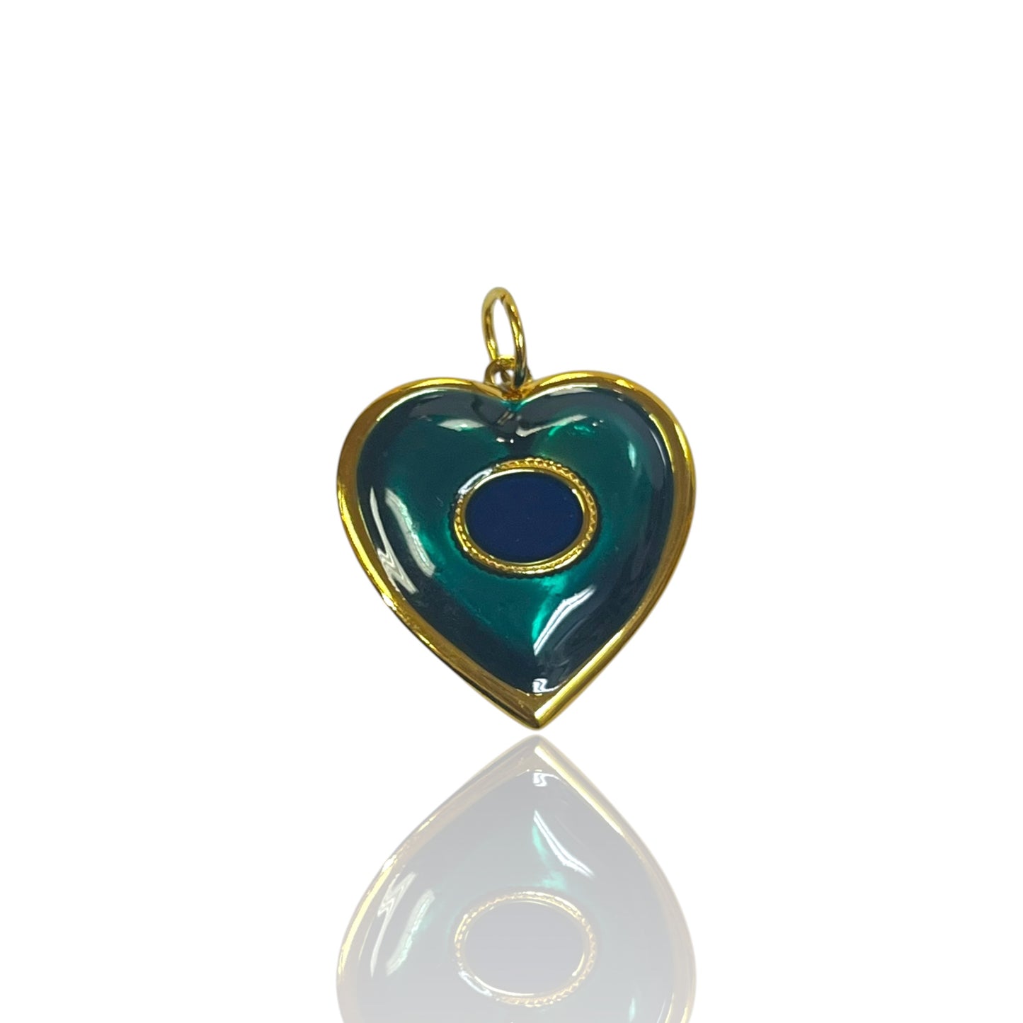 Emerald Heart Charm
