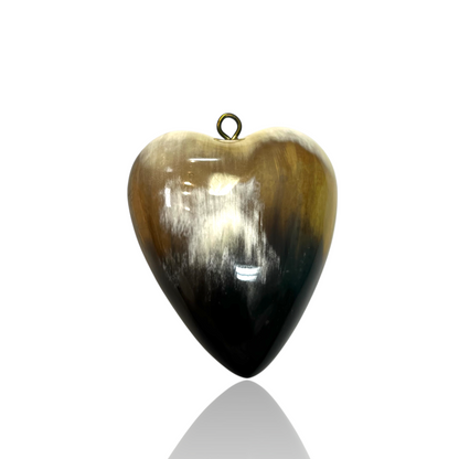 Bone heart Charm