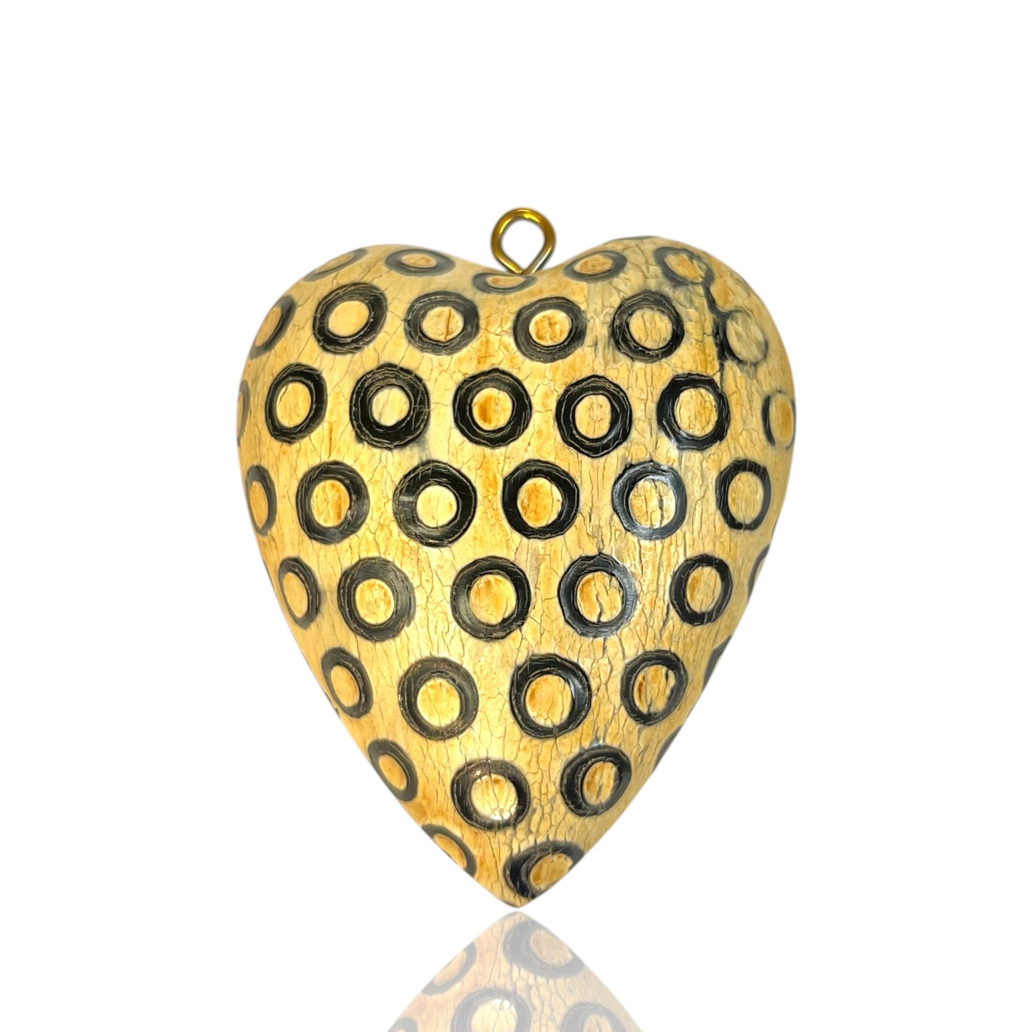 Bone heart Charm