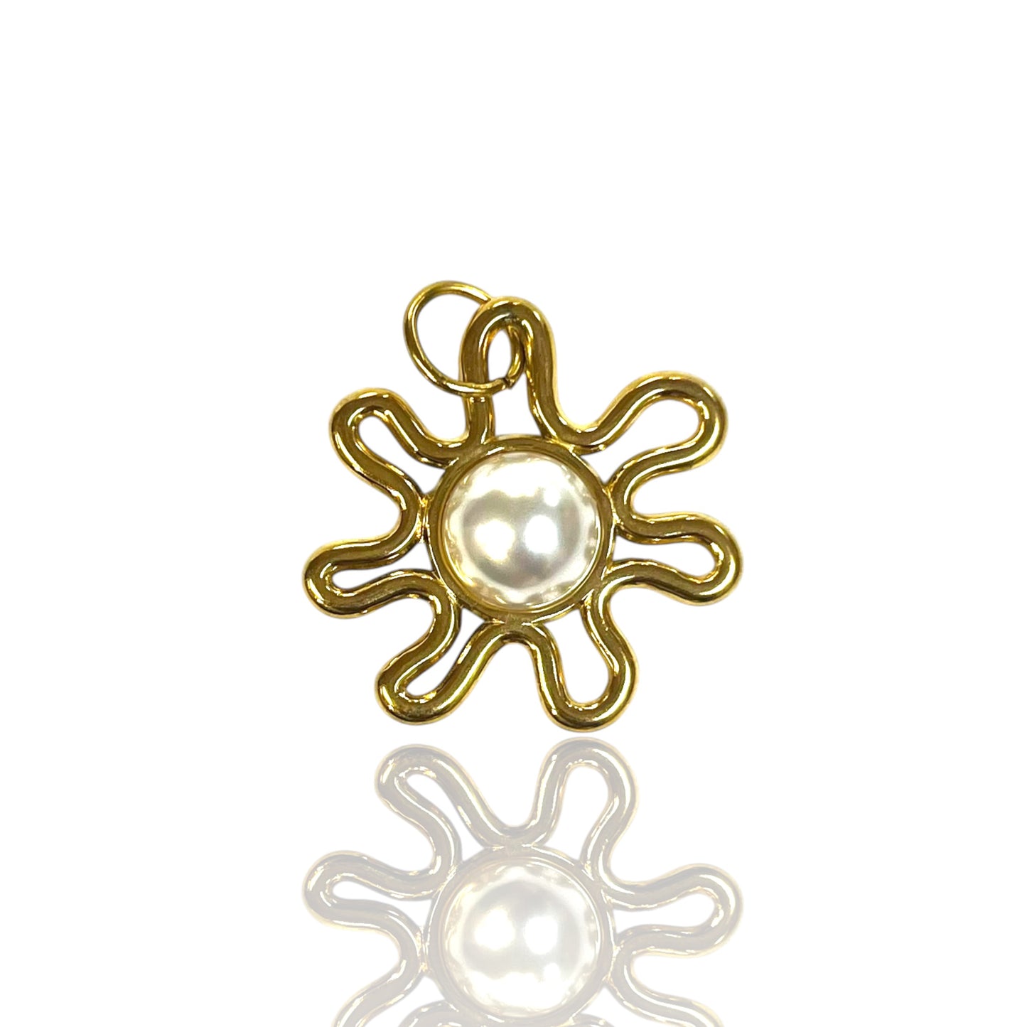 Pearl Sunburst Charm