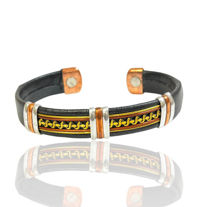 Leather Copper Cuff
