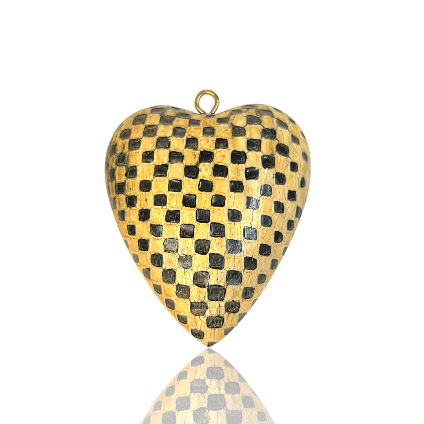 Bone heart Charm