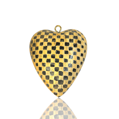 Bone heart Charm