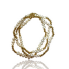 3mm gold & 4mm pearl bead