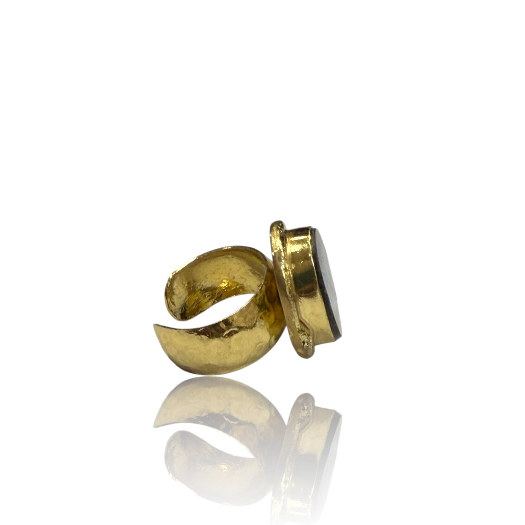 Abalone Iridescent Ring