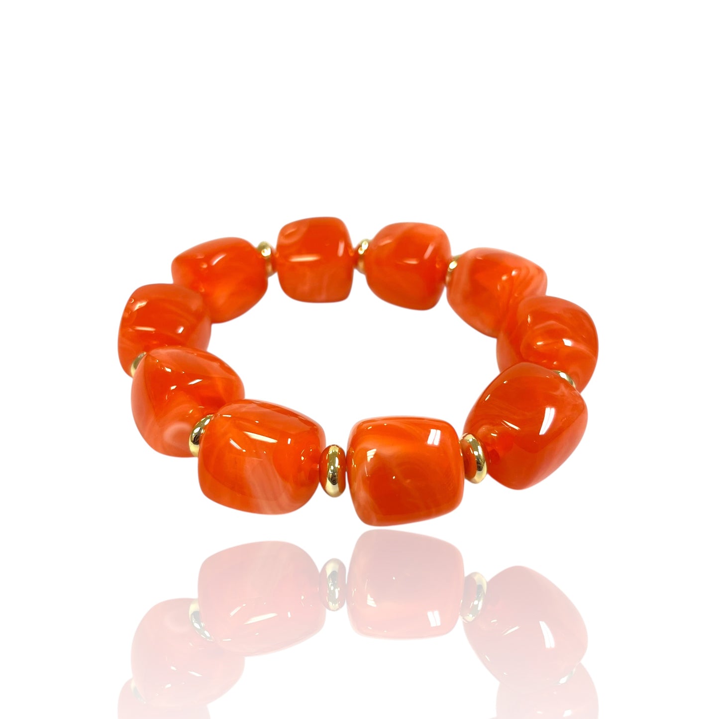 Resin bead bracelets