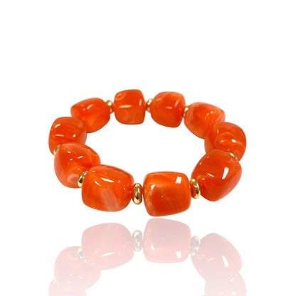 Resin bead bracelets