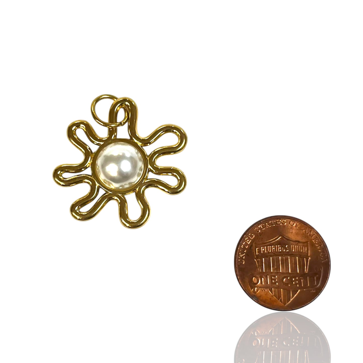 Pearl Sunburst Charm