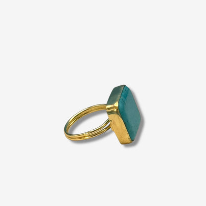 Turquoise Cube Ring