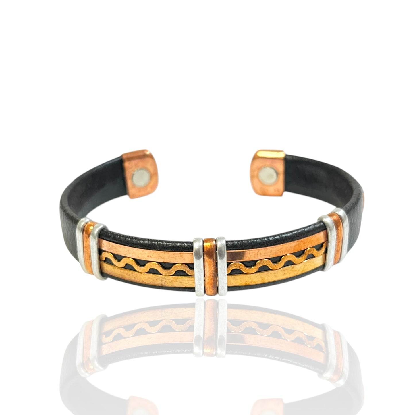 Leather Copper Cuff