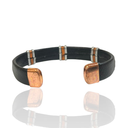 Leather Copper Cuff