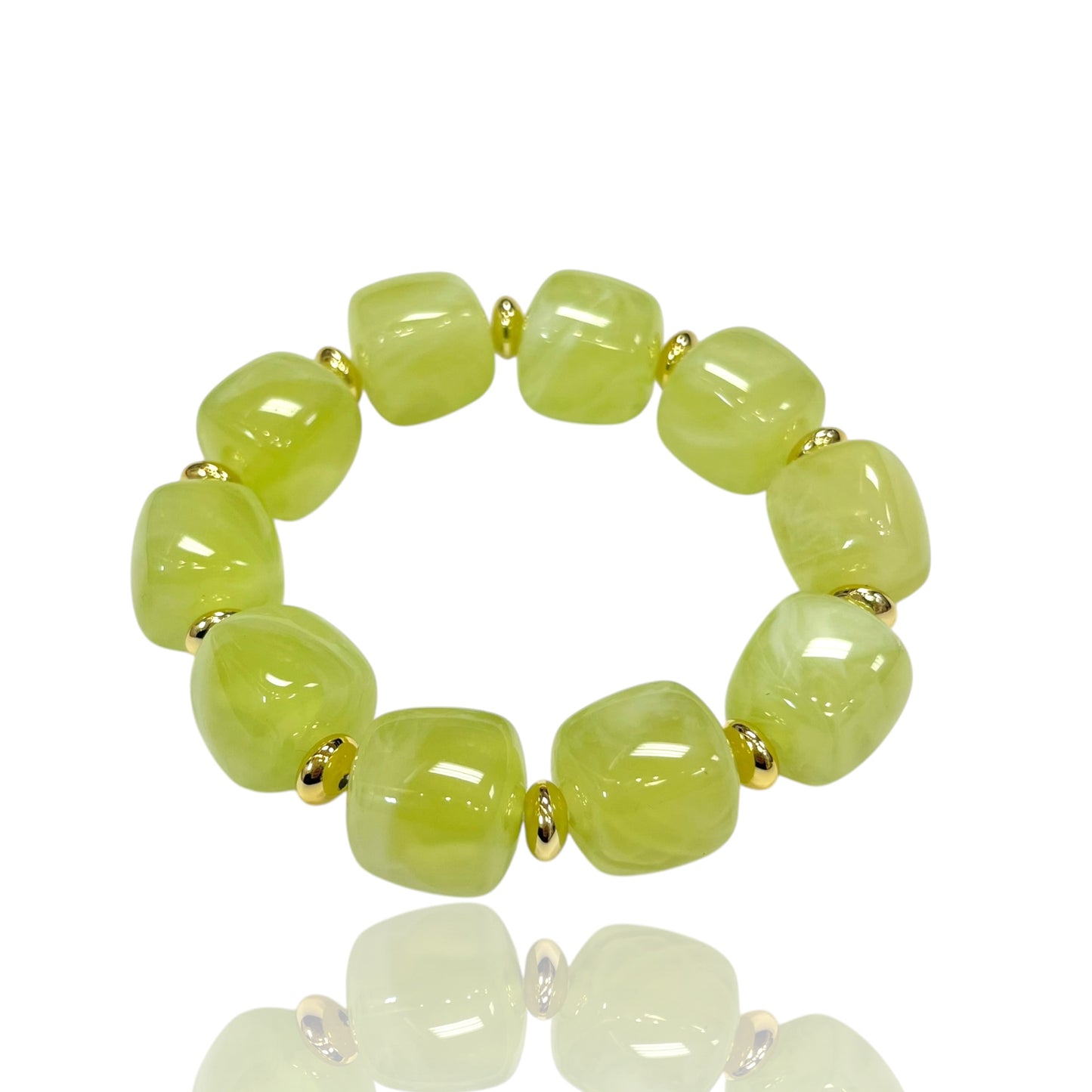 Resin bead bracelets