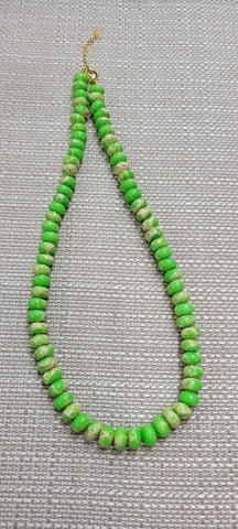 Carico lake Green Beaded Necklace