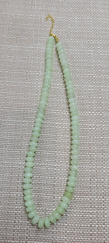 Green Calcite Beaded Necklace
