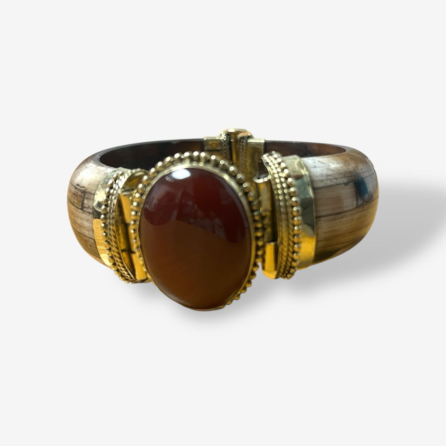 Brown Buffalo Bone Cuff