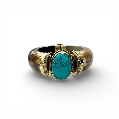 Brown Buffalo Bone Cuff