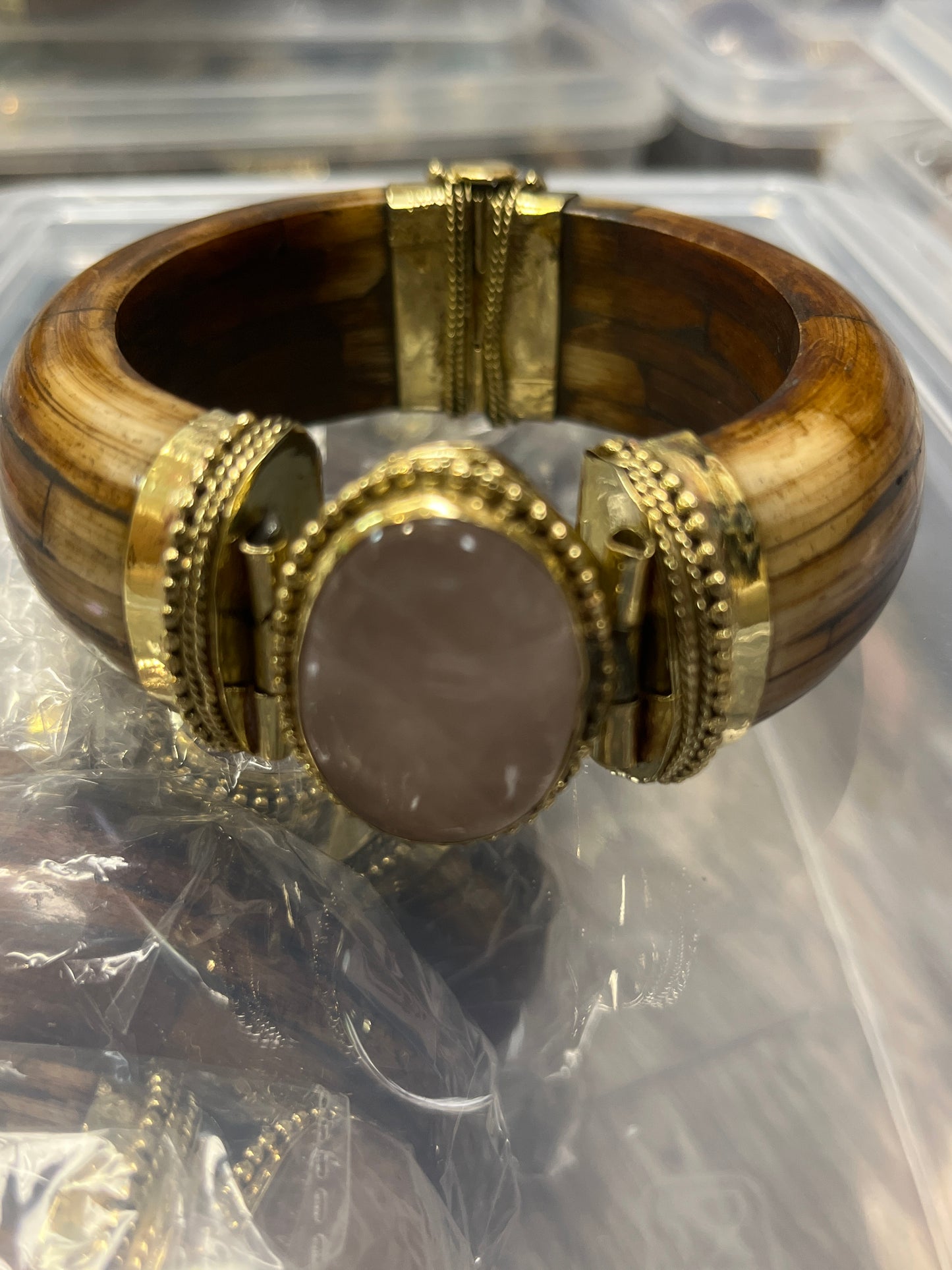 Brown Buffalo Bone Cuff