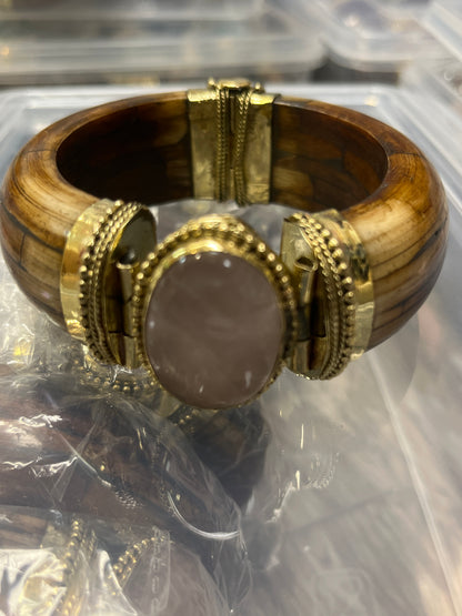 Brown Buffalo Bone Cuff