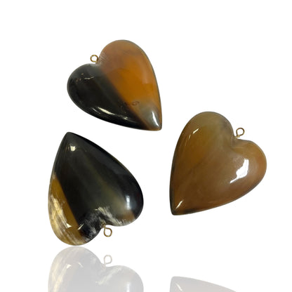 Bone heart Charm