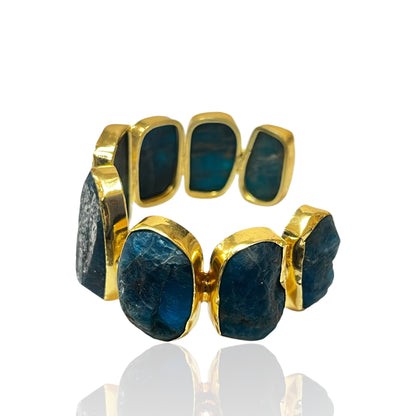 Iris Raw Stone Cuff